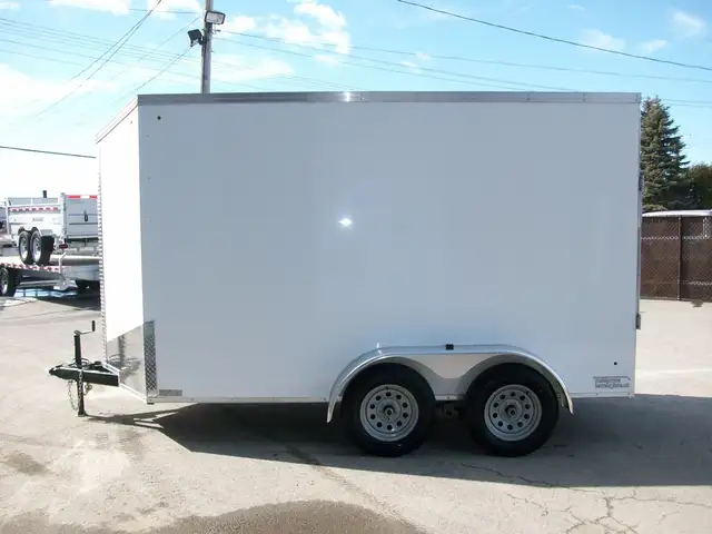 2025 Weberlane CARGO 6' X 12' V-NOSE 2 ESSIEUX RAMPE VTT MOTO TR in Cargo & Utility Trailers in Laval / North Shore - Image 4