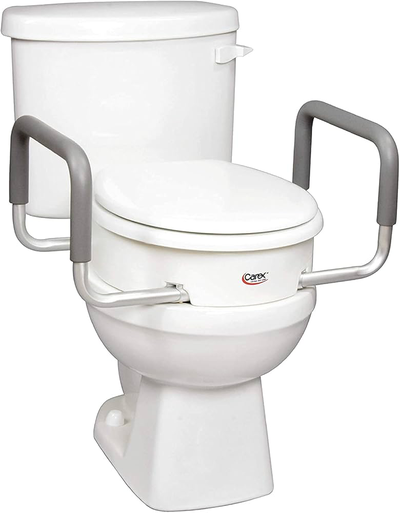 BNIB PRICE IS FIRM - Carex 3.5 Inch Raised Toilet Seat with Arms, View more