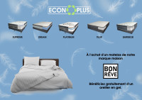 Matelas Exclusif a Econoplus Simple Double Queen King