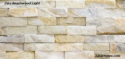 Beachwood Light Stone Veneer Fireplace Stone Panel Wall Cladding, View more