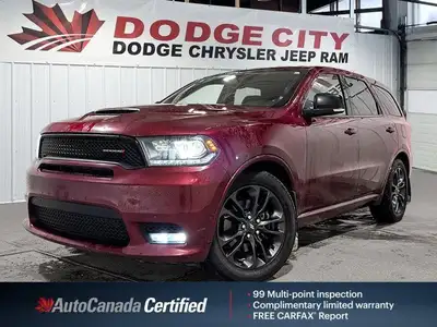 The 2019 Dodge Durango R/T AWD is a powerful and versatile three-row SUV that blends muscle-inspired...