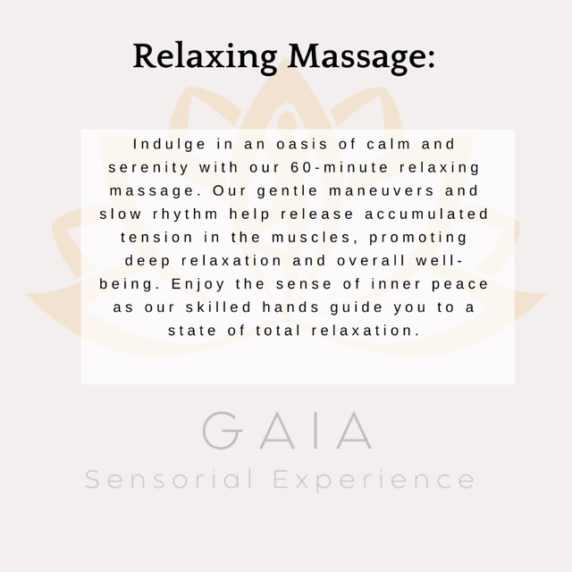 Relaxing Massages in Gaia Sensorial Experience in Massage Services in London - Image 3