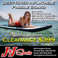 INFLATABLE PADDLE BOARD   DEEP RIVER