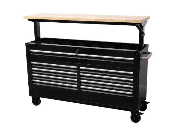 NEW 60 IN SIEBEL ADJUSTABLE TOP 9 DRAWER TOOL BENCH 6010AT in Tool Storage & Benches in Regina - Image 2