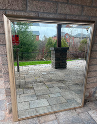 Large Decorative Silver Framed Mirror - Excellent condition!