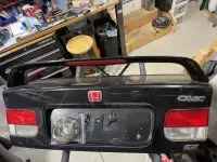 EK civic coupe trunk with OEM spoiler
