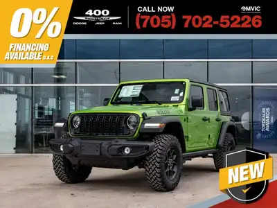 Welcome to 400 Chrysler Dodge Jeep Ram. The 2026 Jeep Wrangler is a brand new, iconic 4x4 SUV built...