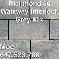Richmond 50 Grey Mix Walkway Driveway Patio Interlock Paver