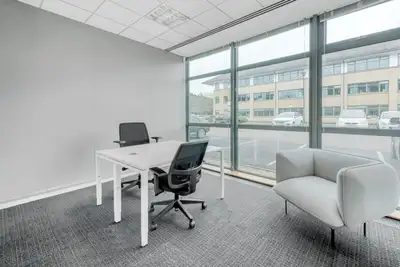 Get started right away with a ready-to-use office space to rent for two. Make a home for your busine...