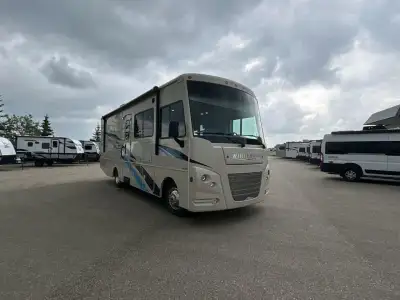 Winnebago Sunstar Class A gas motorhome 27PE highlights: King-Size Bed 19' Electric Awning Two Slide...