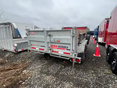 2021 N&N INNO SERIES 6'x12' TANDEM AXLE GALVANIZED DUMP TRAILER: 5 TON Why settle for less when you...