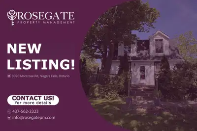 Spacious 4-Bedroom Detached Home with 15+ Parking Spaces – Niagara Falls Welcome to 3090 Montrose Ro...