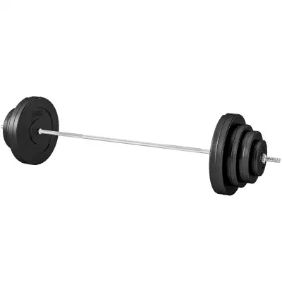 Soozier 154 lbs Barbell Weight Set, Adjustable Weights for Home, View more