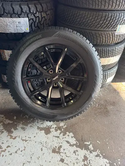 4 New 18 American Racing Wheels w/ 245/60R18 Hankook Winter i*Pike X Tires 5x114.3 Set of **four (4)...