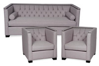 3-SEATER  DESIGNER SOFA  SET USED FOR HOME STAGING, ONLY $1500