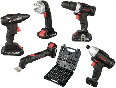 New 5 Cordless Tool Set - CORDLESS DRILL - CLEARANCE PRICE!, View more