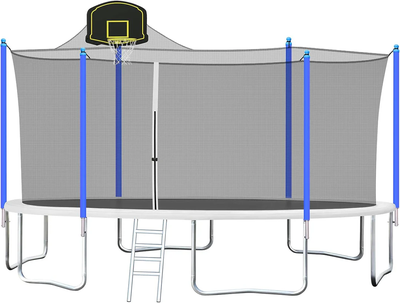 NEW 16 , 15 , 14 & 12 FT TRAMPOLINES & ACCESSORIES WITH SAFETY, View more