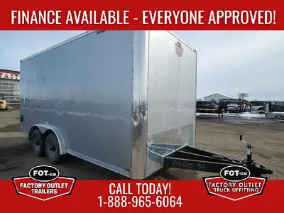 NEW Cargo Mate 8.5x16ft E-Series Enclosed by Forest River - 36in RV Door w/ Window/ Screen Door - 54...