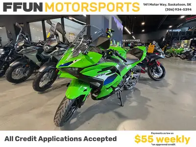 Price, plus freight, PDI, fees and taxes. 2026 Kawasaki Ninja 500 . .