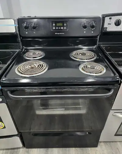 Frigidaire 30" Black Electric Coil Top Stove Oven Range CAN DELI, View more