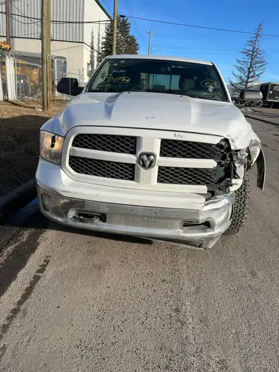 ALPHA AUTO PARTS HAS THIS 2014 RAM 1500 OUTDOORSMAN FOR PARTS PW7 HEMI RUNS MINT STEERING RACK WORKS...