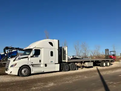 located in Wpg. 2018 Freightliner + 2009 Thruway with Moffett Forklift. will separate. Also availabl...