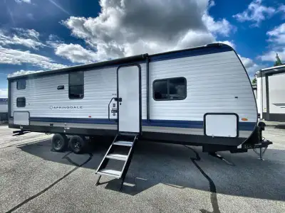 Keystone Springdale travel trailer 2620BHS highlights: Front Private Bedroom Exterior Storage with R...