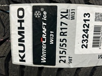 4 Brand New Kumho WinterCraft ICE Wi31 215/55R17 Ottawa Ottawa / Gatineau Area Preview