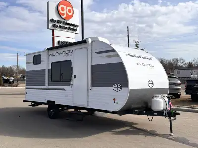 The 2026 Forest River Wildwood FSX 174DBLE is a compact, lightweight travel trailer built for simple...