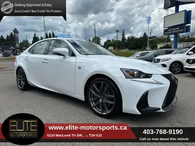 STUNNING 2018 LEXUS IS300 F-SPORT FULLY LOADED WITH HEATED AND COOLED LEATHER SEATS, HEATED STEERING...