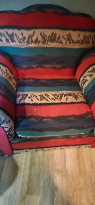 Unique couch, loveseat & chair, View more