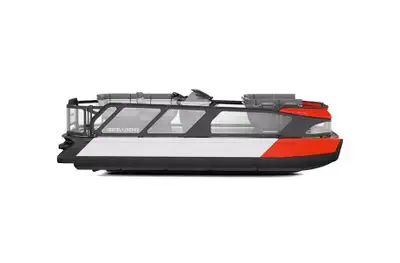 NEW 2024 Sea-doo Switch 19 in lava red/white. This Entry-Level full-size Switch pontoon boat feature...
