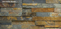 Forest Brown Split Face Fireplace Stone Veneers Stacked Stones