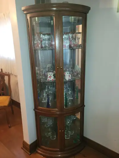 Corner dining room display hutch, View more