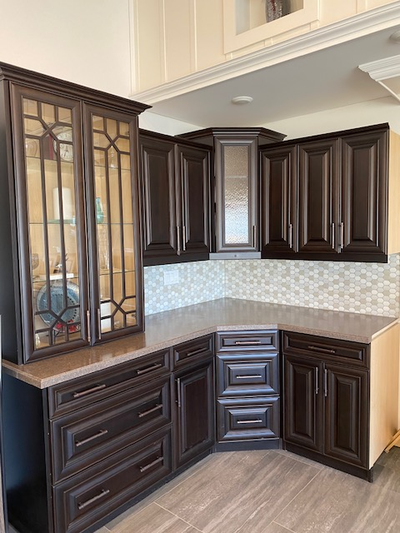 We have some cabinetry for sale from our showroom! Dark Wood Cabinets - $1,500.00 (plus tax) Black C...