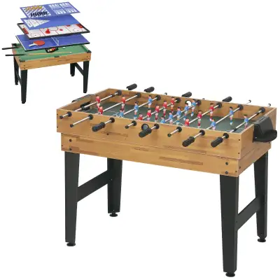 Soozier 48 in 13-in-1 Combo Multi Game Table with Foosball, Pool, View more