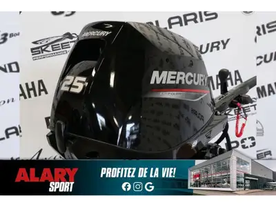 Alary Sport 2025 Mercury 25ELHPT PIED LONG (20 POUCES) POWER TRIM Mercury 25ELHPT PIED LONG (20 POUC...