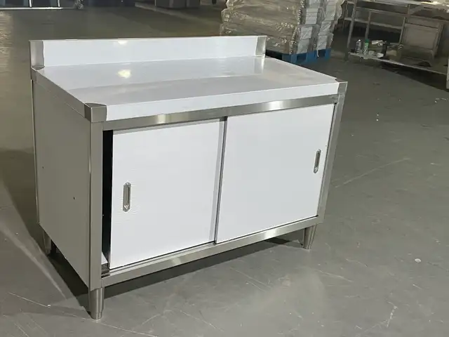 SS SLIDING DOOR BENCH GARAGE AND RESTAURANT PREP TABLE 1218237 in Other in Regina - Image 3