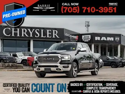 Welcome to Barrie Dodge Chrysler Jeep. DIAMOND BLACK CRYSTAL PEARLCOAT,ENGINE: 5.7L HEMI VVT V8 W/MD...