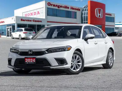 Sleek, efficient, and well-equipped, this 2024 Honda Civic Sedan EX CVT delivers sporty performance,...