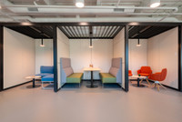 Work, meet and collaborate in a shared office space