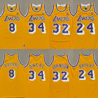 Los Angeles Lakers (Yellow) Classic Custom Jersey