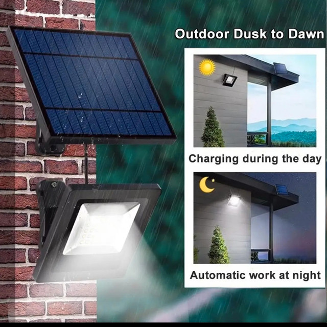 Awanber Solar Powered Lights Outdoor, 2 Pack Wall Mount Solar Du in Outdoor Lighting in Gatineau - Image 4