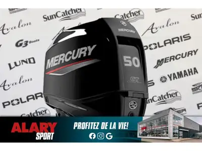 Welcome to Alary Sport Ontario Mercury 50ELPT CT DÉMARREUR ÉLÈCTRIQUE, PIED LONG (20 POUCES) 2026 Ce...