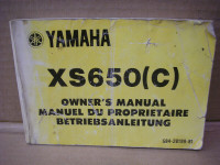 Used Yamaha XS 650 (C) Owners Manual