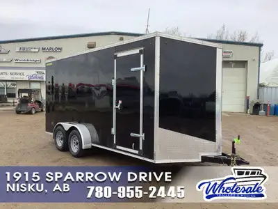 2026 WEBERLANE 7' X 16' + 2' V-NOSE CARGO TRAILER LOCATED IN NISKU, AB Tandem Axle Standard 72in. In...