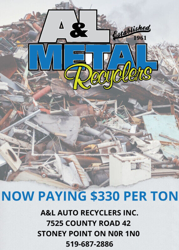 Scrap Metal Recycling paying CASH in Towing & Scrap Removal in Leamington