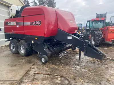 2012 CASE IH LB333 BIG SQUARE BALER STOCK #CC037 3 X 3 FOOT BIG SQUARE BALES ROTO CUTTER LAST BALE E...