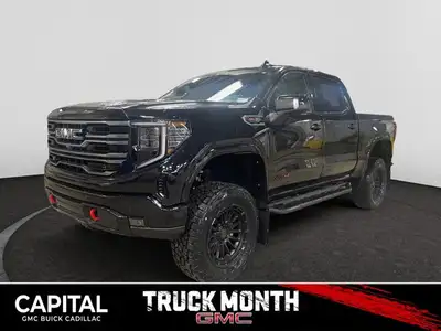 Welcome to Capital GMC! *This 2026 GMC Sierra 1500 AT4 Capital Custom lift truck in Onyx Black is eq...