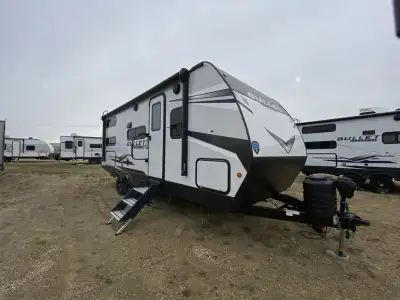 Keystone Bullet Crossfire travel trailer 2210BHWE highlights: Large Slide Out Cargo Door under Bunks...